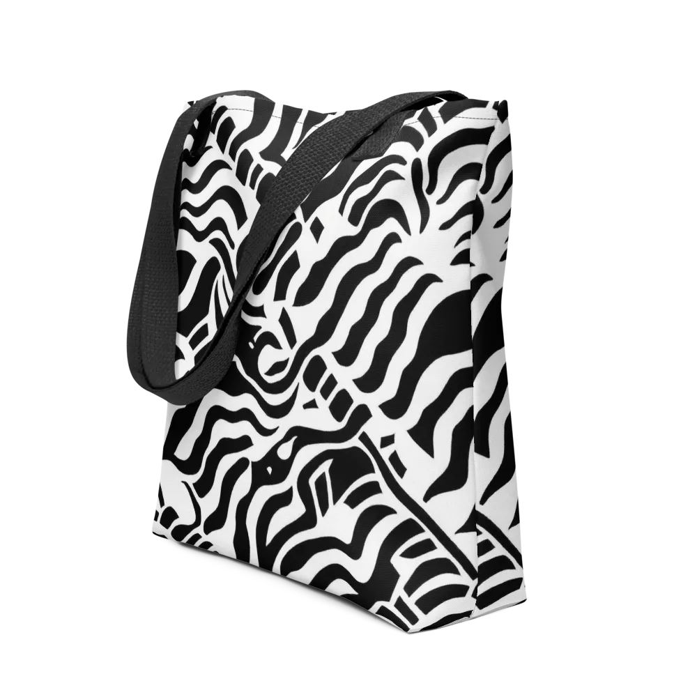 Noir Stripes on Tote Bag — Front