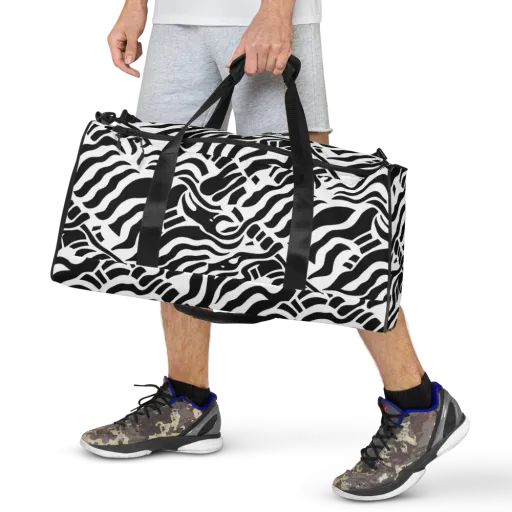 Noir Stripes on a Duffle Bag