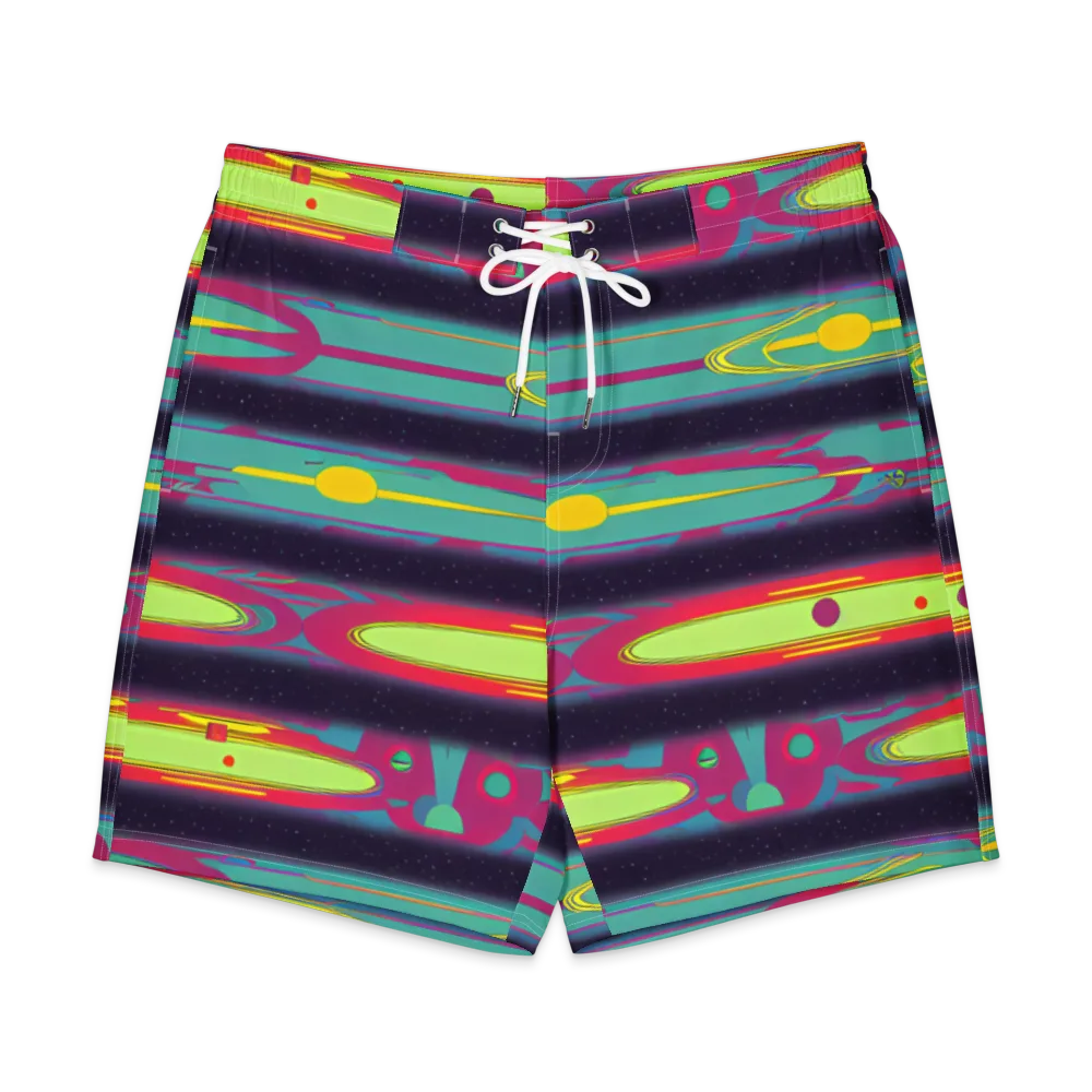 Astro Pop on Men's Board Shorts — Front
