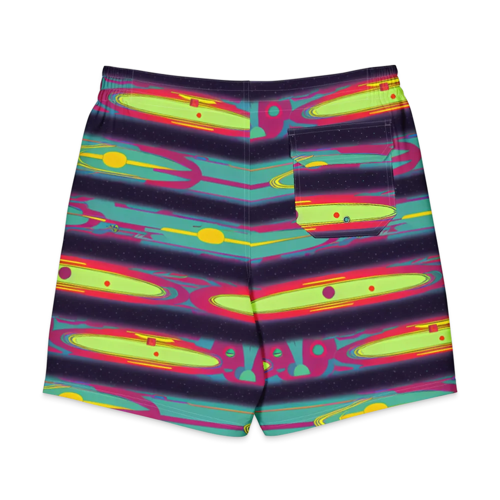 Astro Pop on Men's Board Shorts — Back