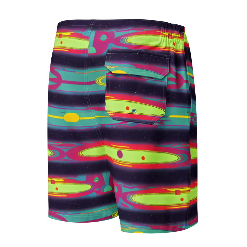 Astro Pop on Men's Board Shorts — Back