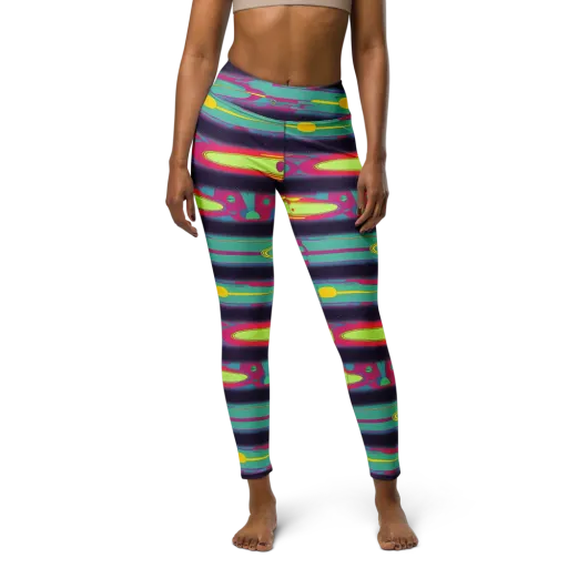Astro Pop on a Yoga Leggings