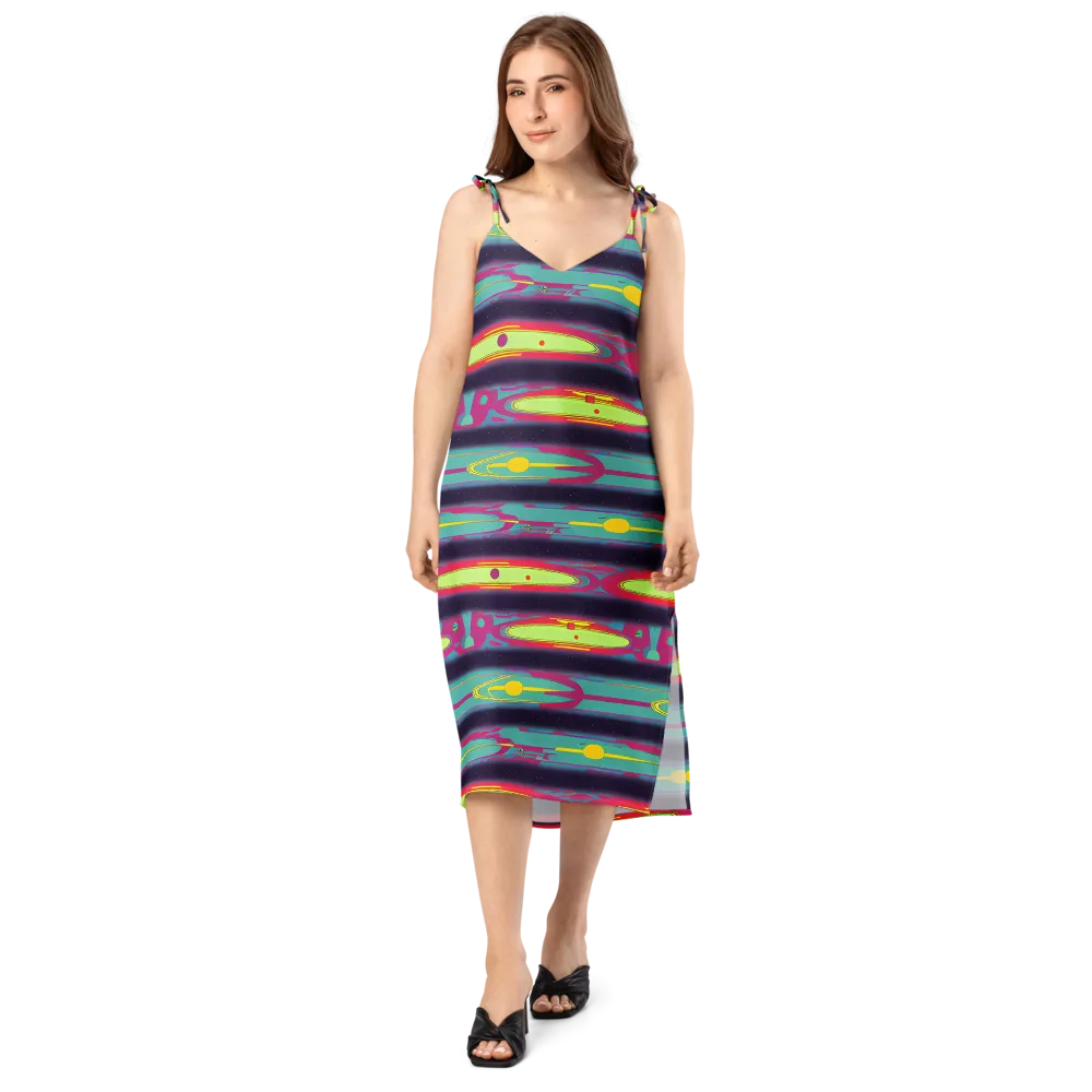 Astro Pop on Slip Dress — Front