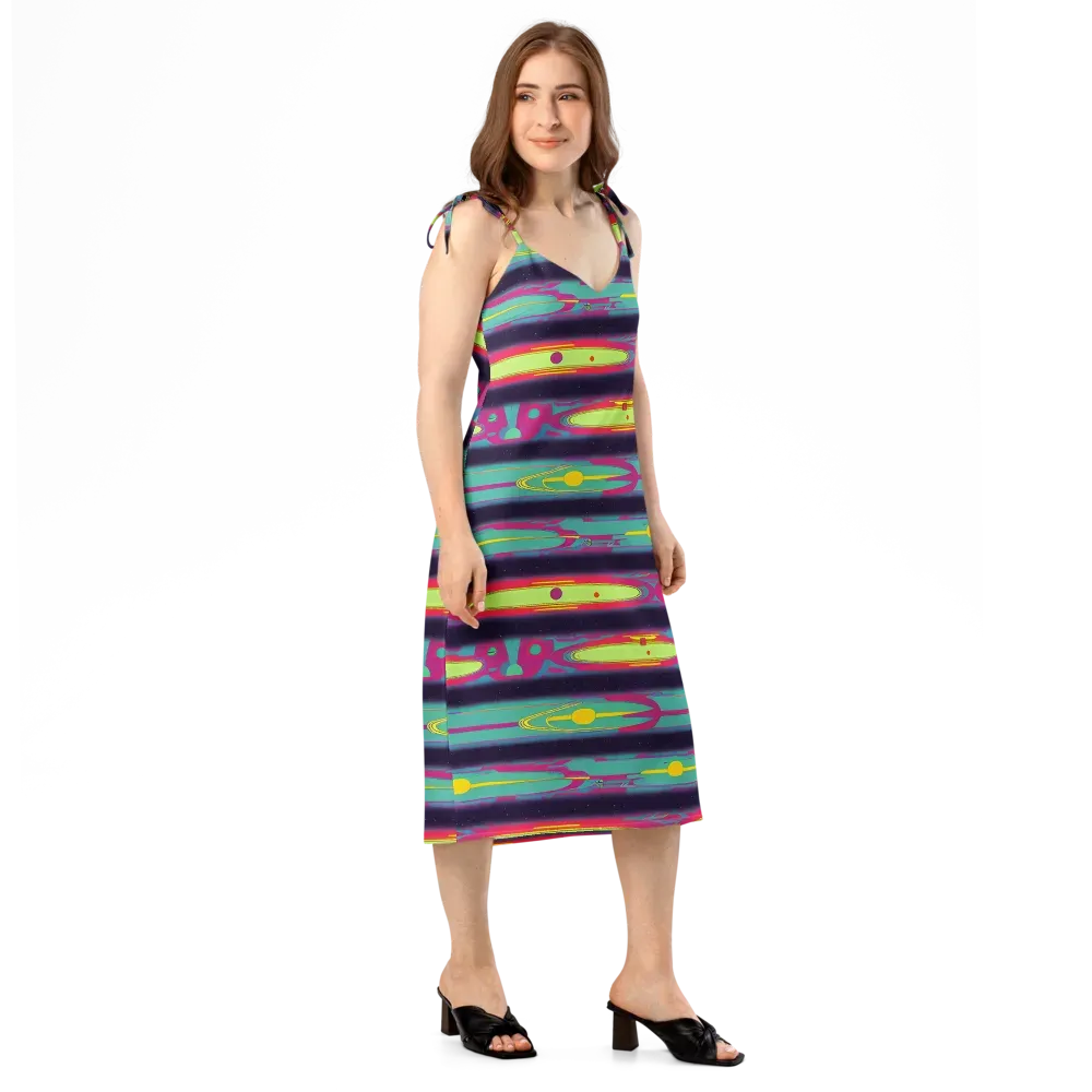 Astro Pop on Slip Dress — Right Front