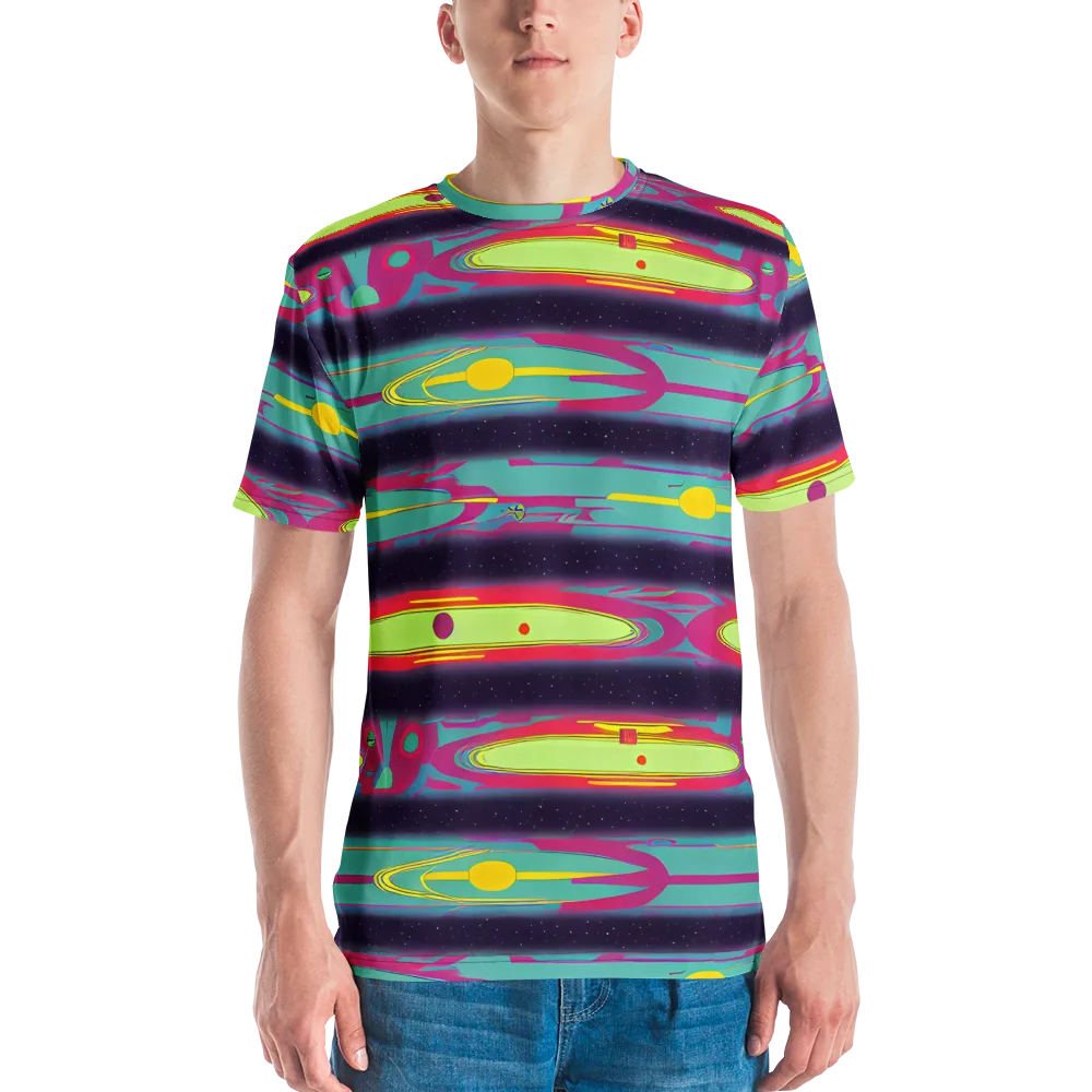 Astro Pop on Men's Crew Neck T-Shirt — Front