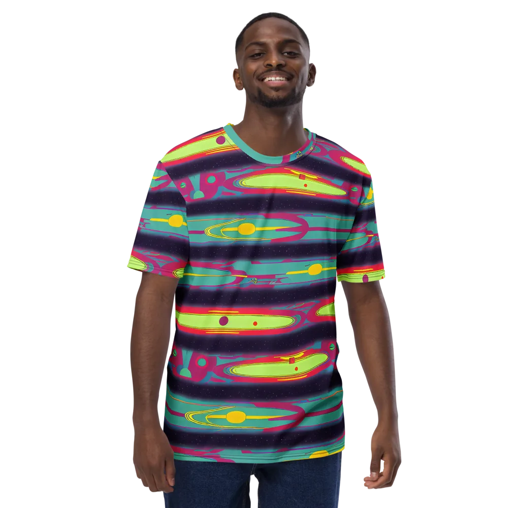 Astro Pop on Men's Crew Neck T-Shirt — Front