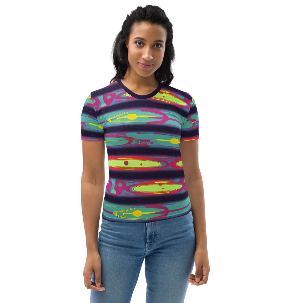 Astro Pop on Women's Crew Neck T-Shirt — Front