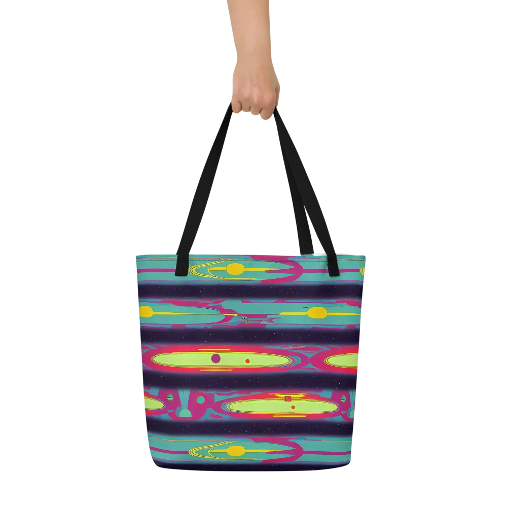Astro Pop on Large Tote Bag W/ Pocket — Front
