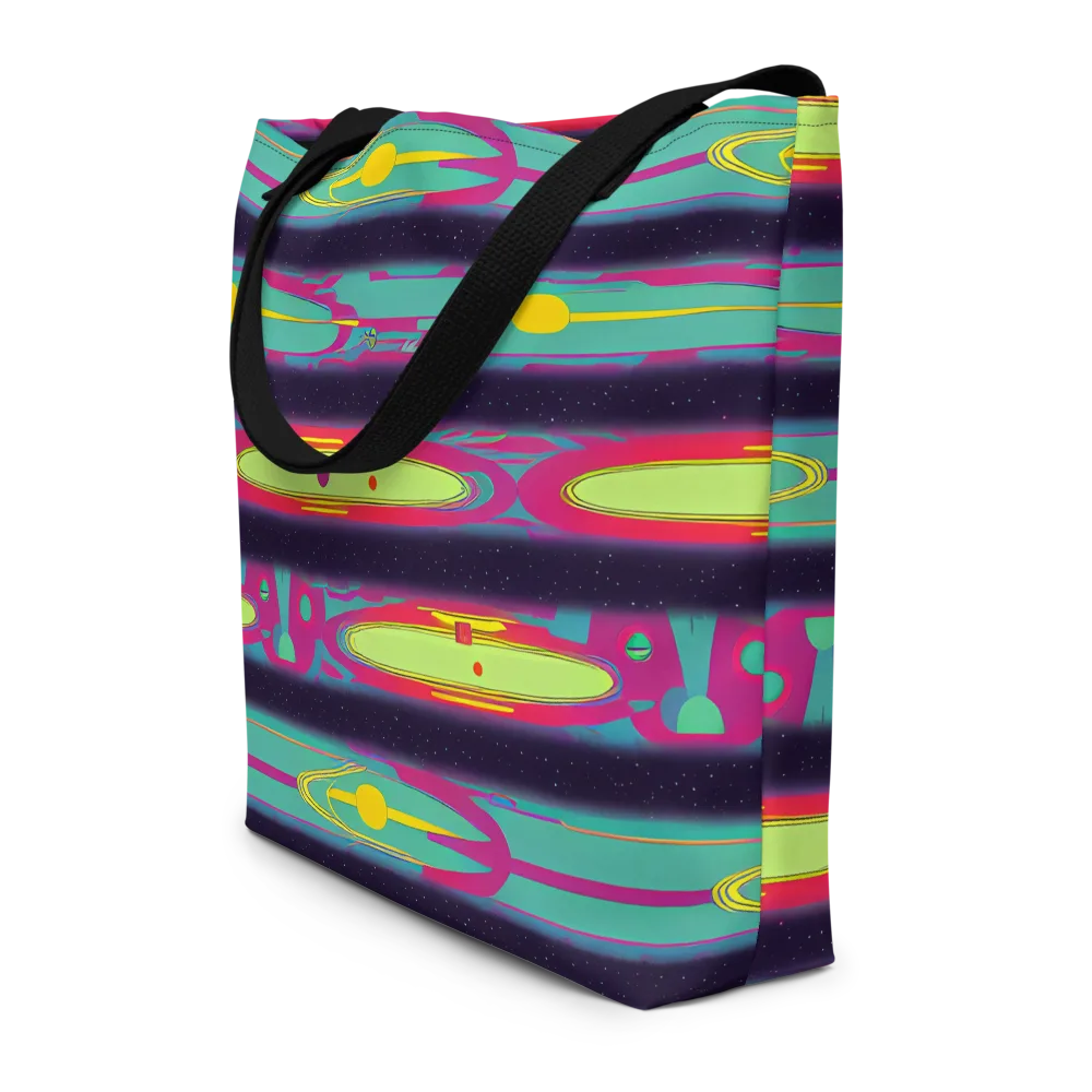 Astro Pop on Large Tote Bag W/ Pocket — Front