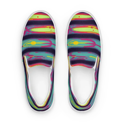 Astro Pop on a Women's Slip-On Canvas Shoes