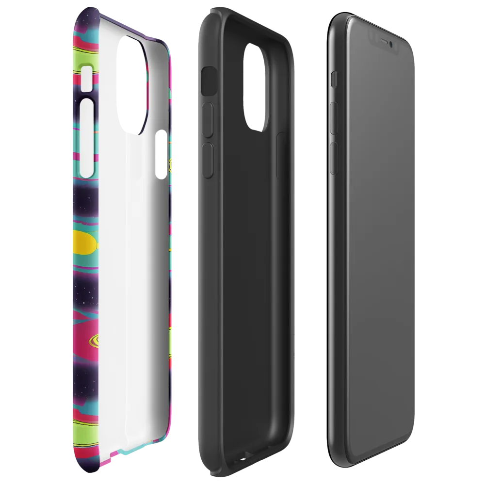 Astro Pop on Tough Case for iPhone® — Right