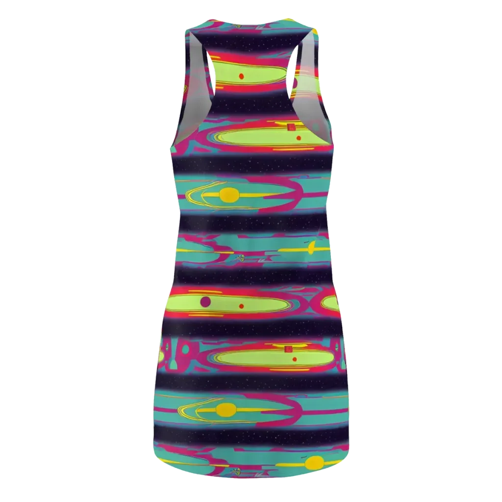 Astro Pop on Racerback Dress — Back