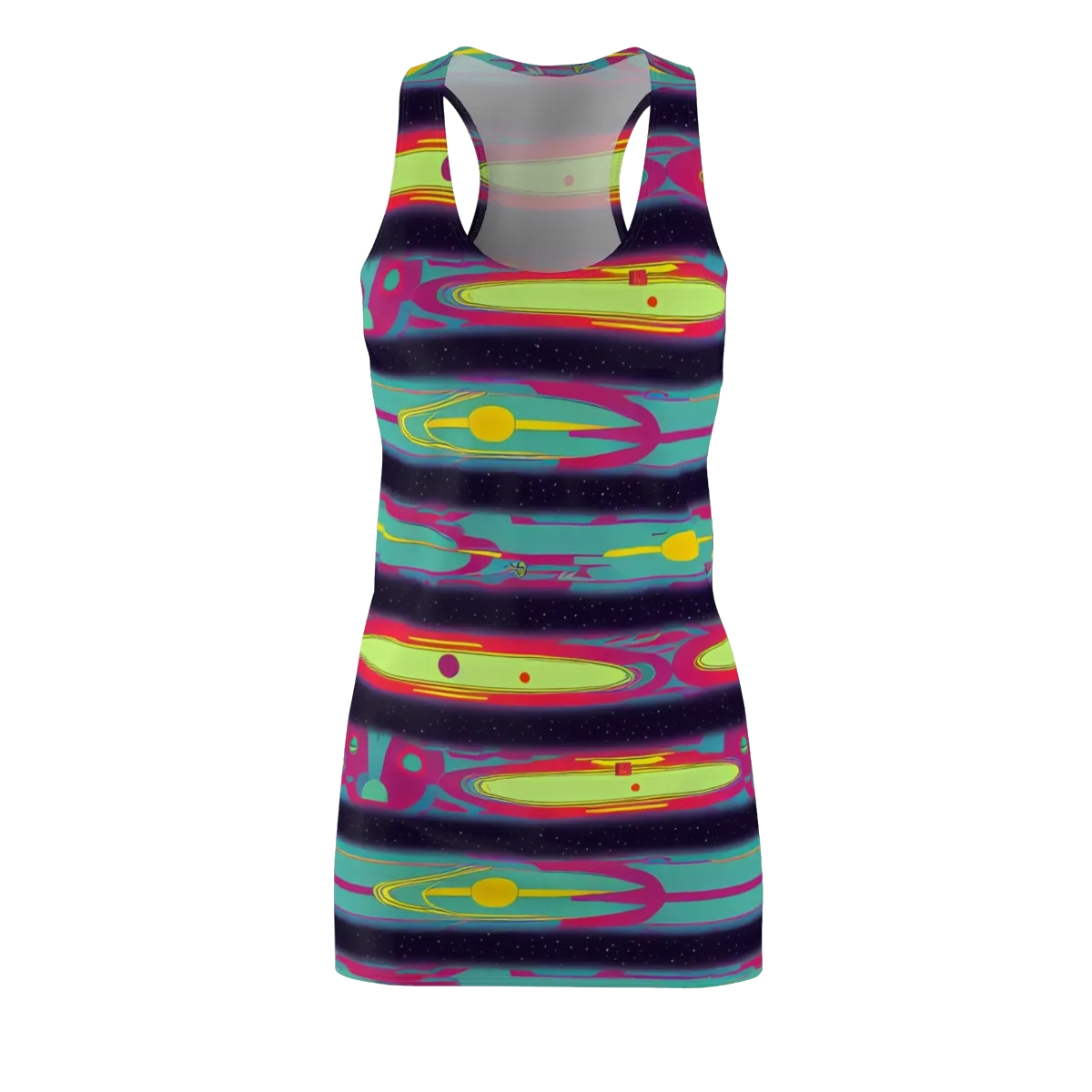 Astro Pop on Racerback Dress — Front