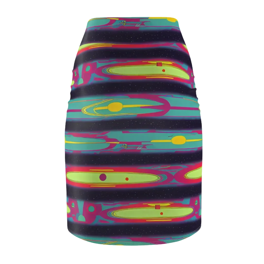 Astro Pop on Pencil Skirt — Back