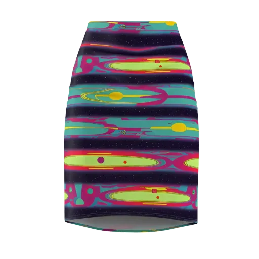 Astro Pop on a Pencil Skirt