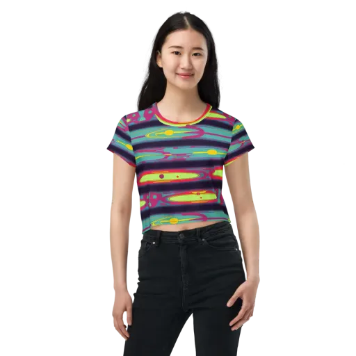 Astro Pop on a Crop Tee