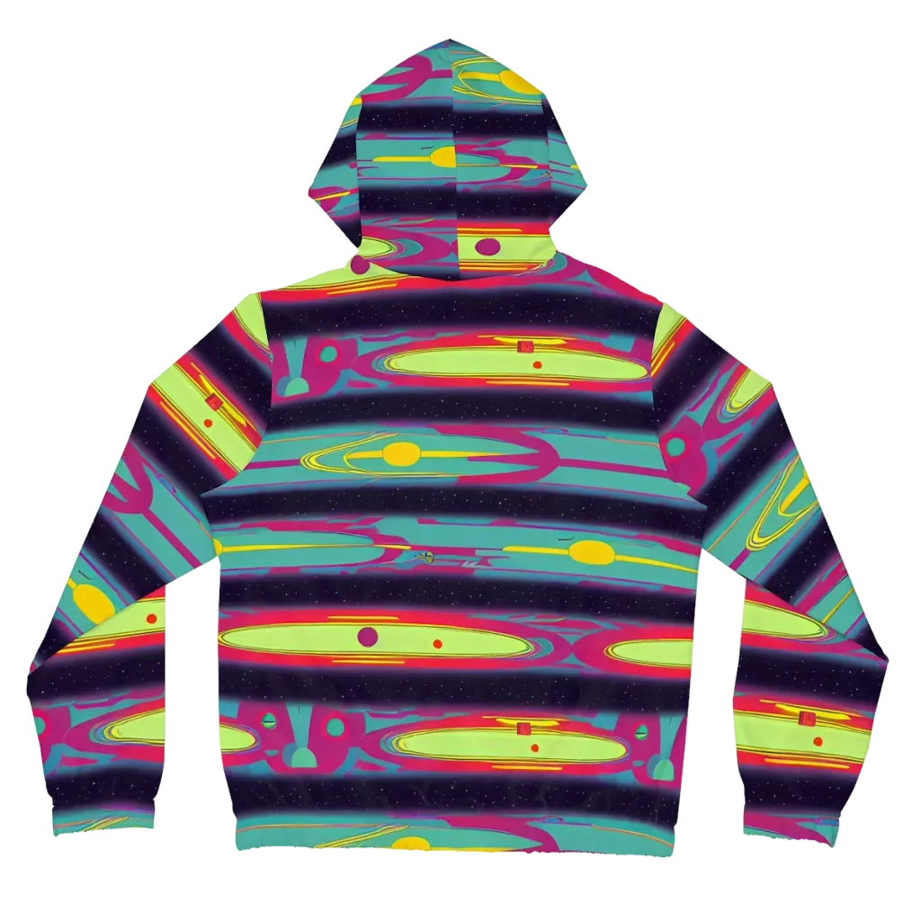 Astro Pop on Women's Full-Zip Hoodie — Back