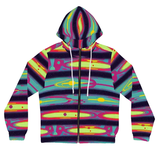 Astro Pop on a Women's Full-Zip Hoodie