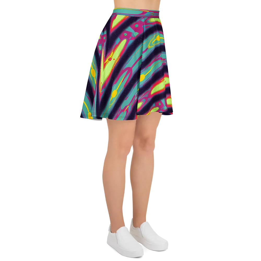 Astro Pop on Skater Skirt — Right