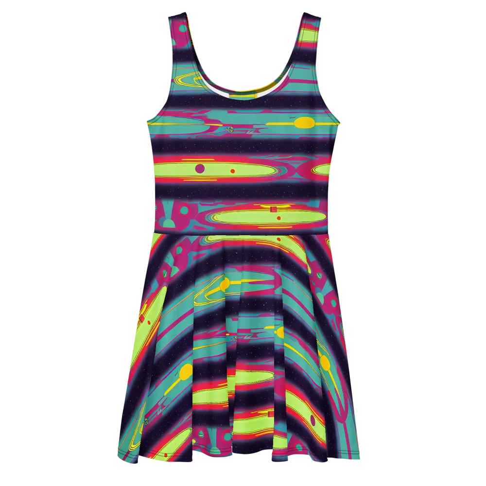 Astro Pop on Skater Dress — Front