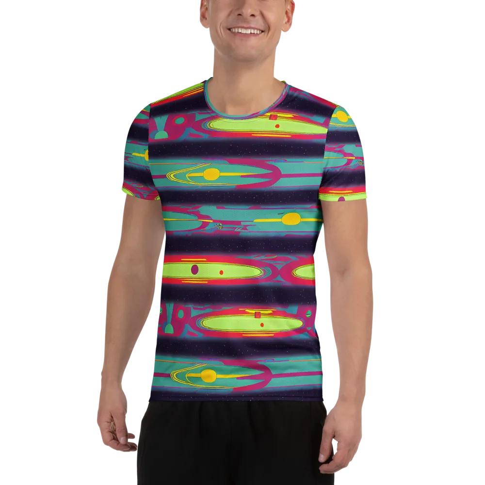Astro Pop on Men's Athletic T-Shirt — Front