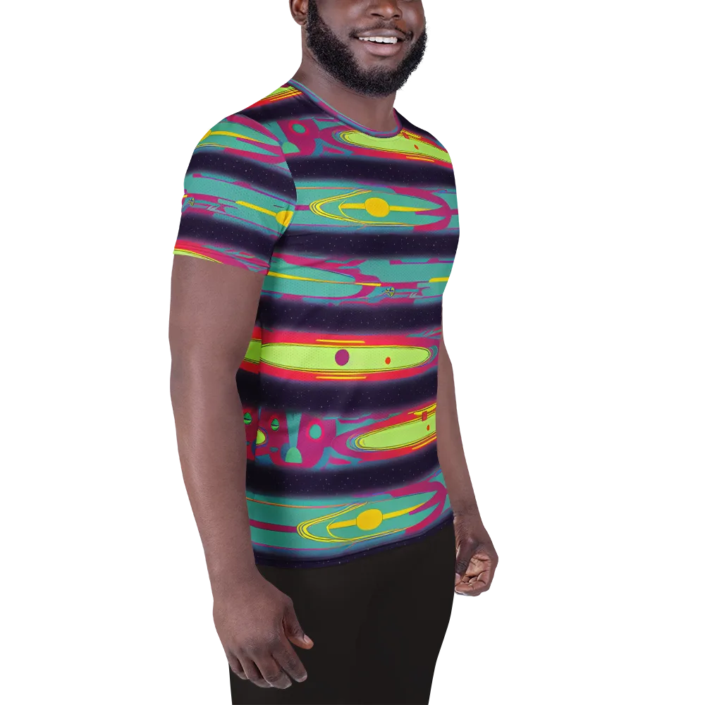 Astro Pop on Men's Athletic T-Shirt — Right