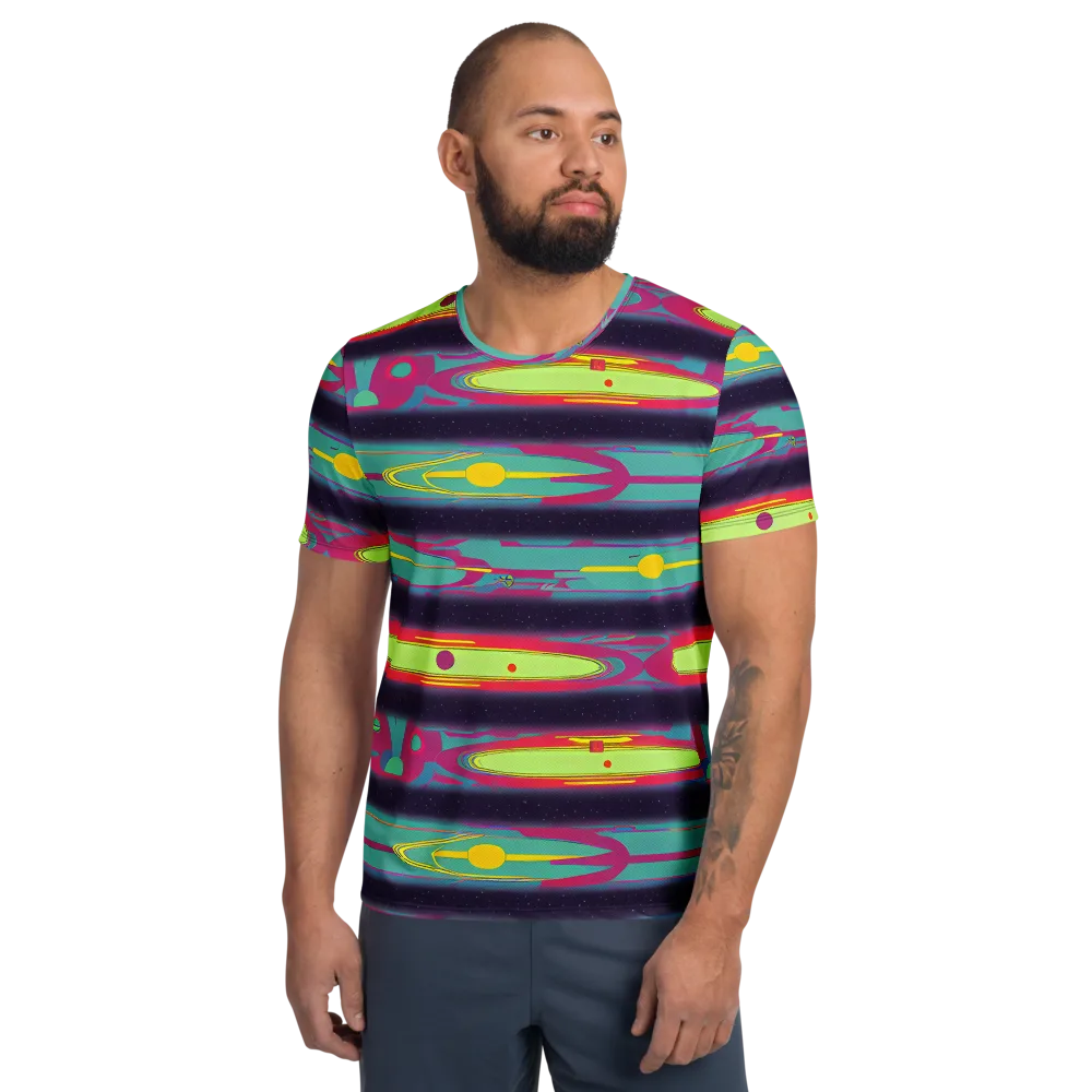 Astro Pop on Men's Athletic T-Shirt — Front