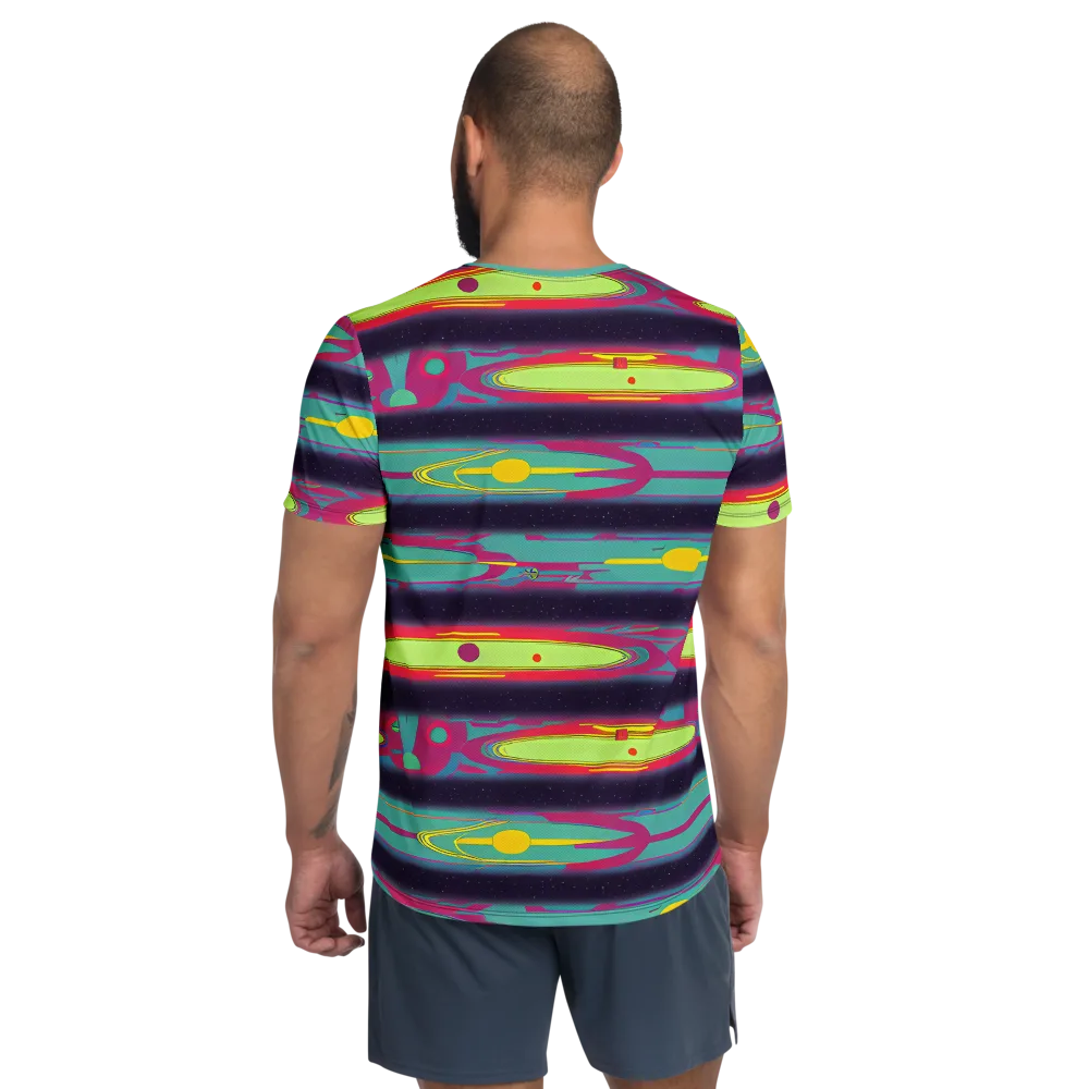 Astro Pop on Men's Athletic T-Shirt — Back