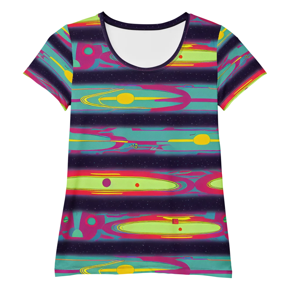 Astro Pop on Women's Athletic T-Shirt — Front