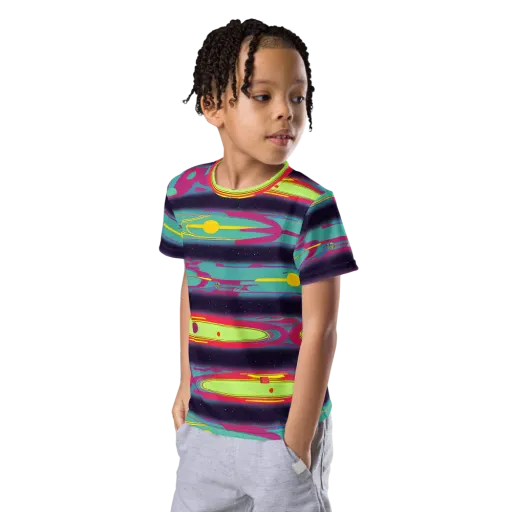 Astro Pop on a Kids Crew Neck T-Shirt