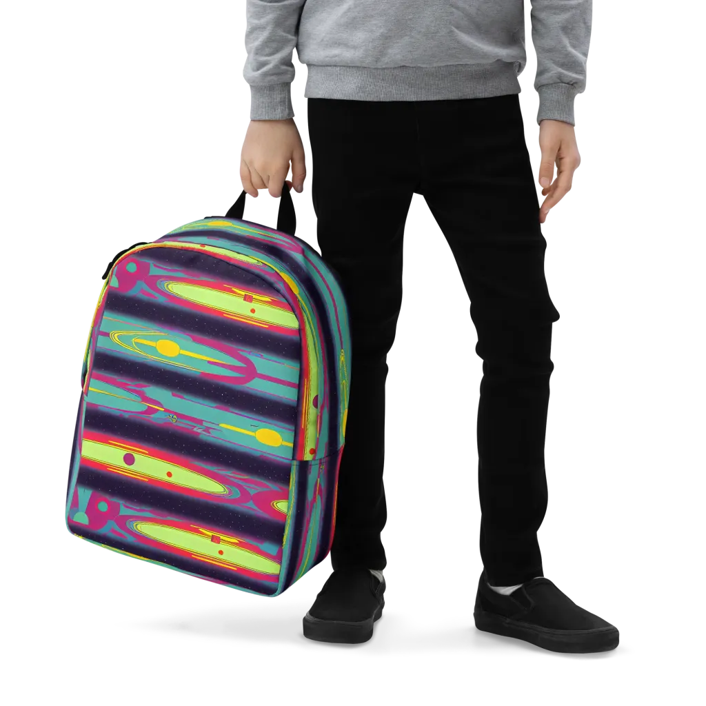 Astro Pop on Minimalist Backpack — Zoomed-in