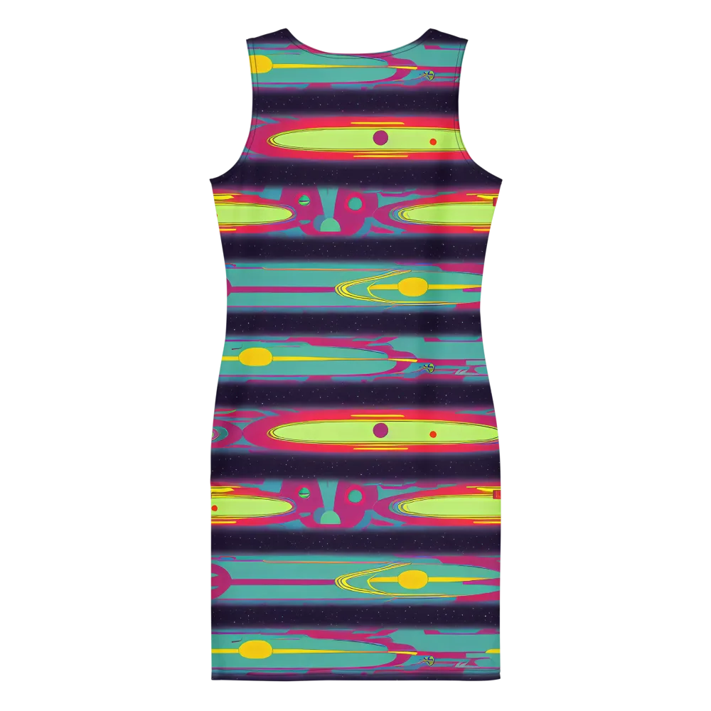 Astro Pop on Bodycon Dress — Back