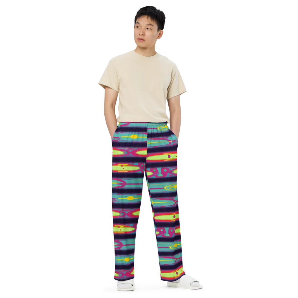 Astro Pop on Wide-Leg Pants — Front