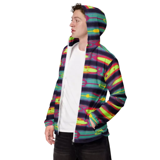 Astro Pop on a Men's Windbreaker