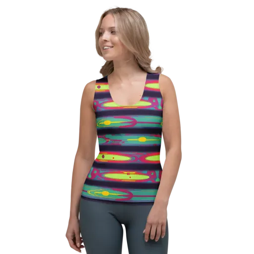 Astro Pop on a Women's Tank Top