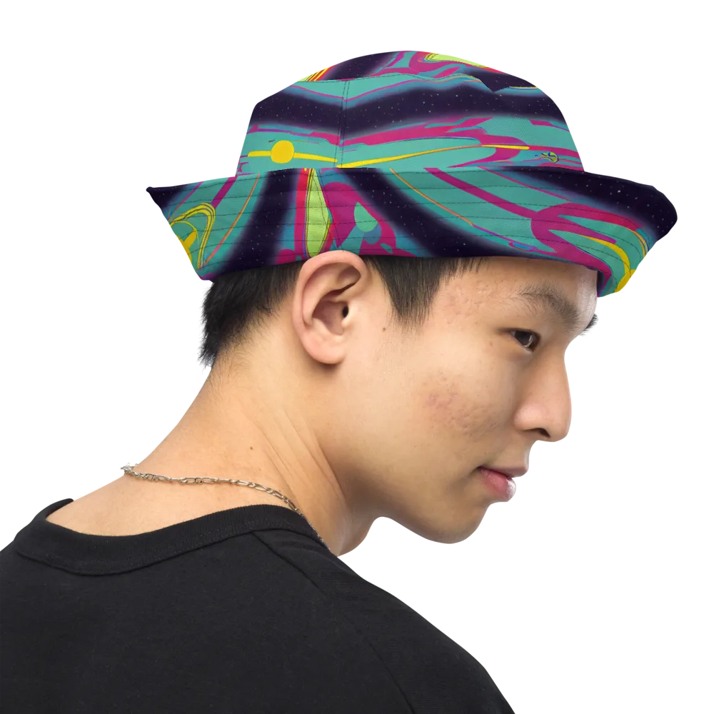 Astro Pop on Reversible Bucket Hat — Right Outside