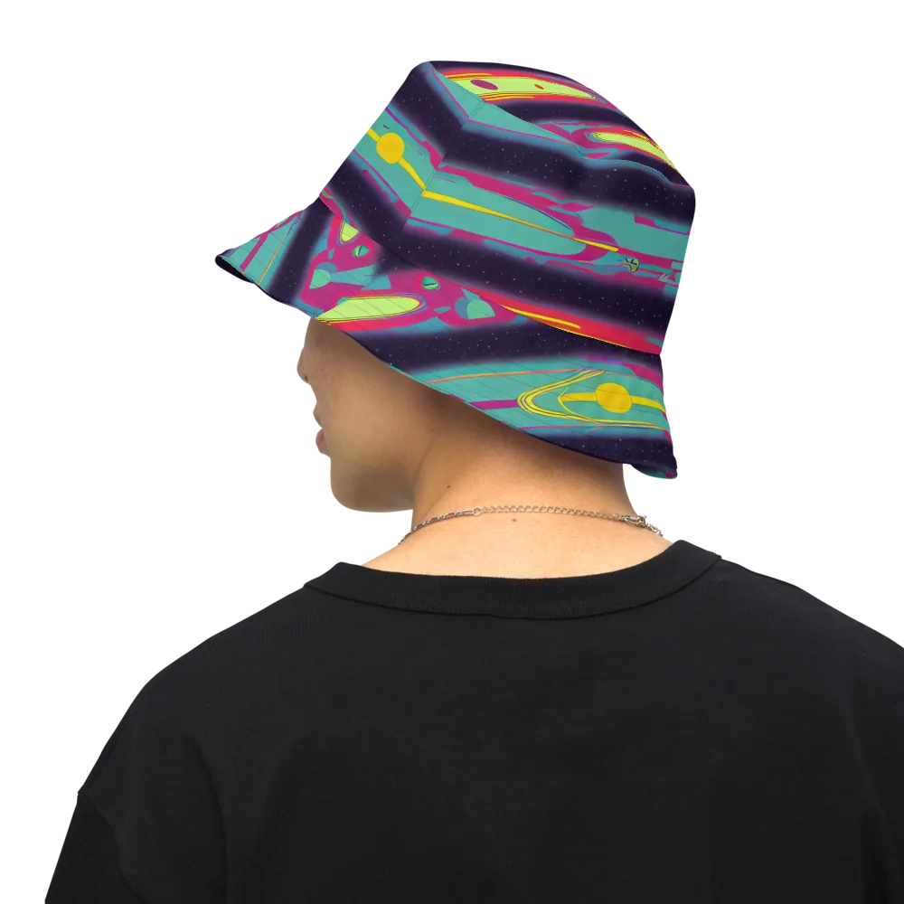 Astro Pop on Reversible Bucket Hat — Back Inside
