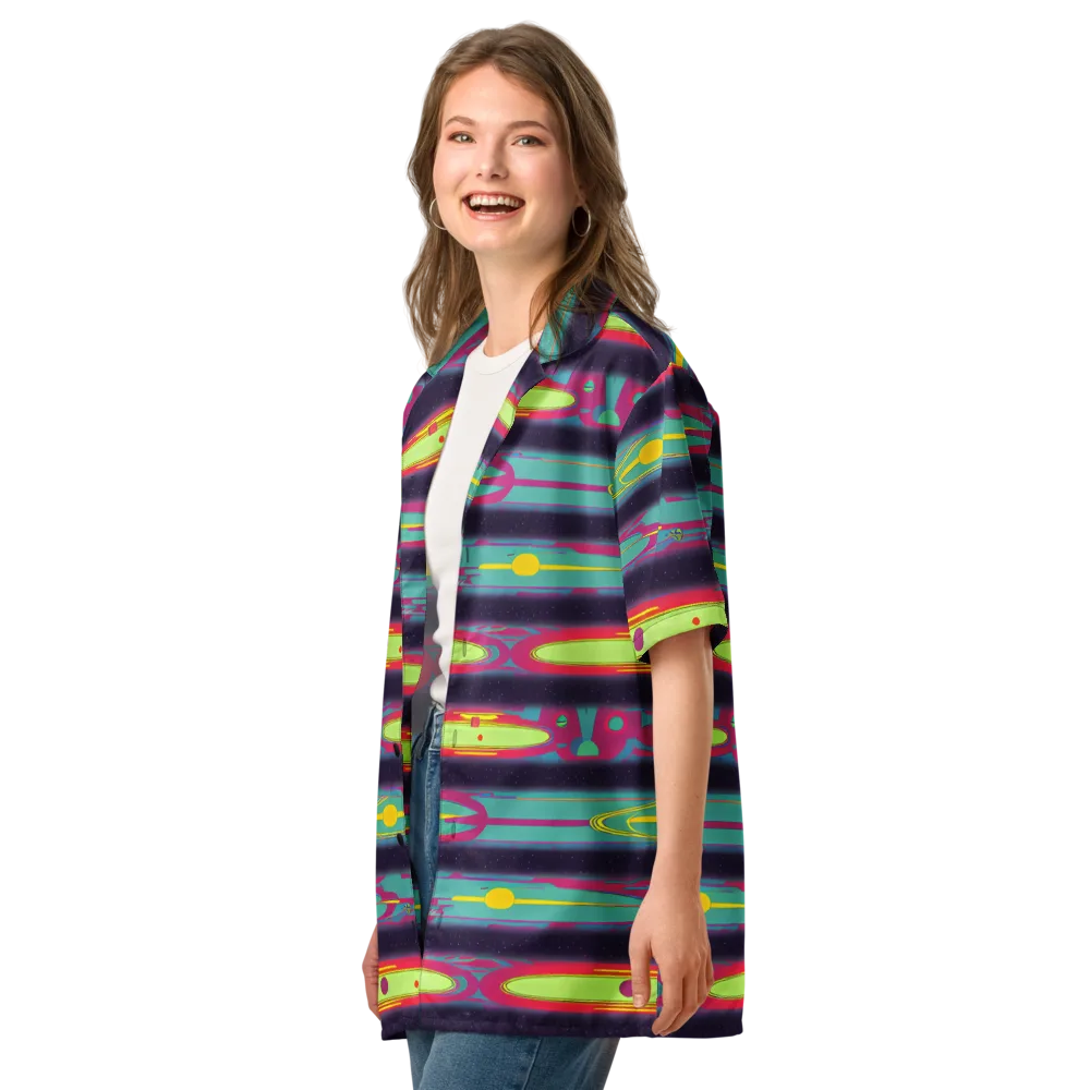 Astro Pop on Button Shirt — Left Front