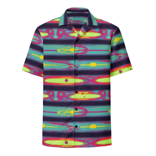 Astro Pop on a Button Shirt