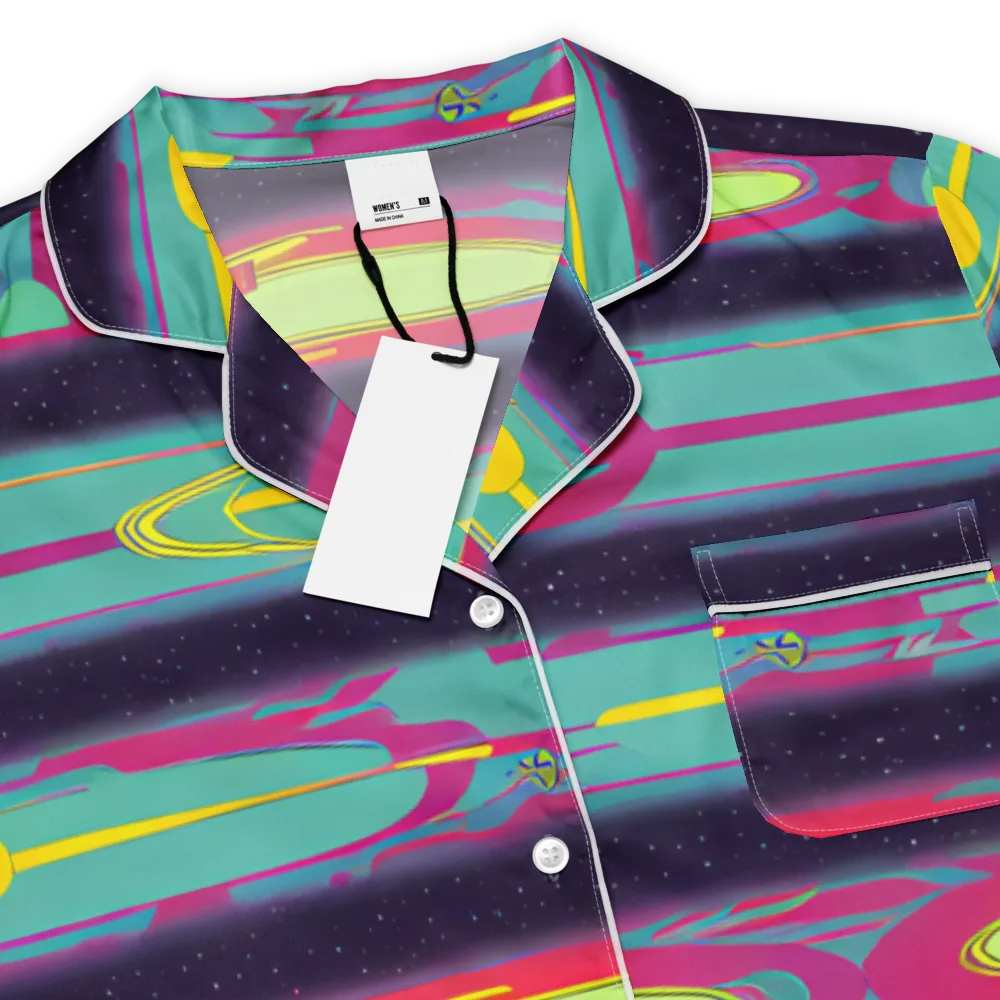 Astro Pop on Women's Short Sleeve Pajama Top — Product details