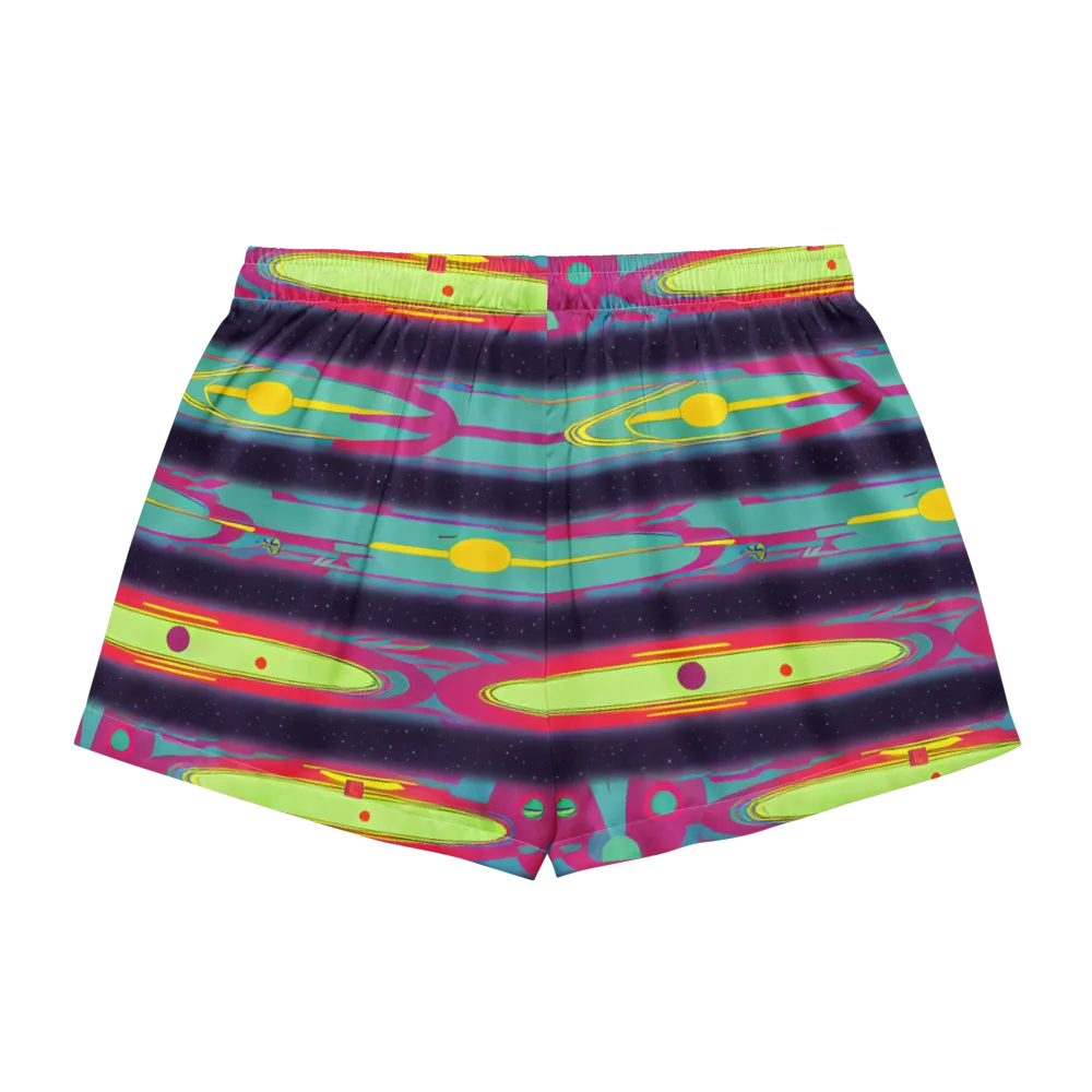 Astro Pop on Women's Pajama Shorts — Back