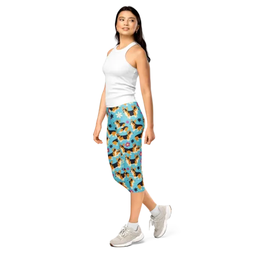 Pembroke Bloom on a Capri Leggings