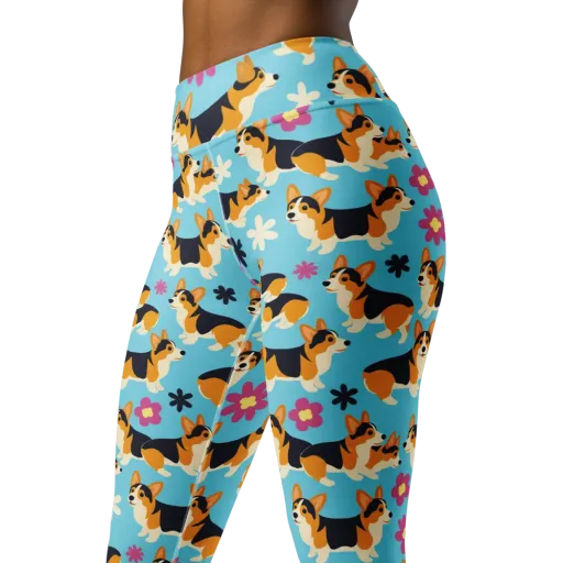 Pembroke Bloom on a Yoga Leggings