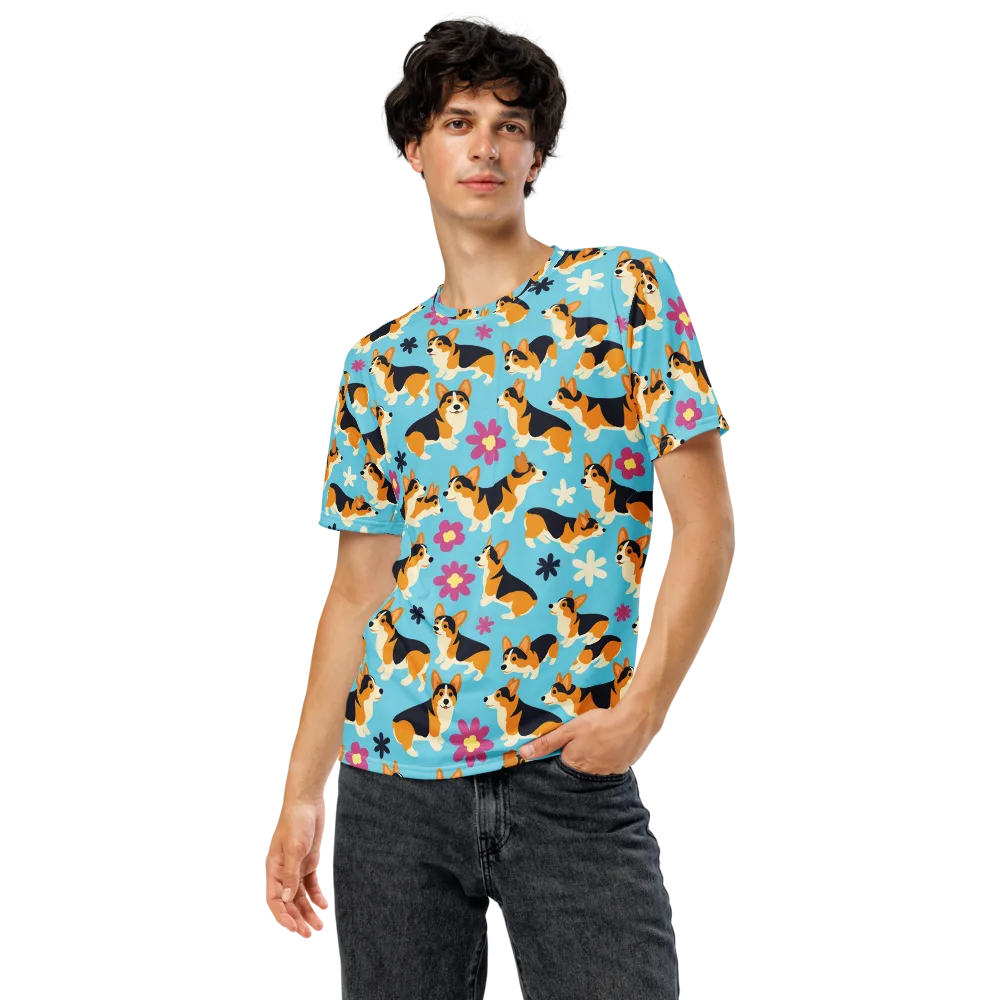 Pembroke Bloom on Men's Crew Neck T-Shirt — Front