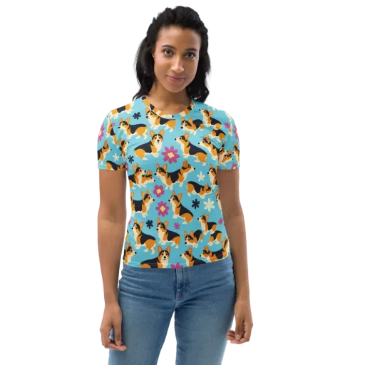 Pembroke Bloom on a Women's Crew Neck T-Shirt