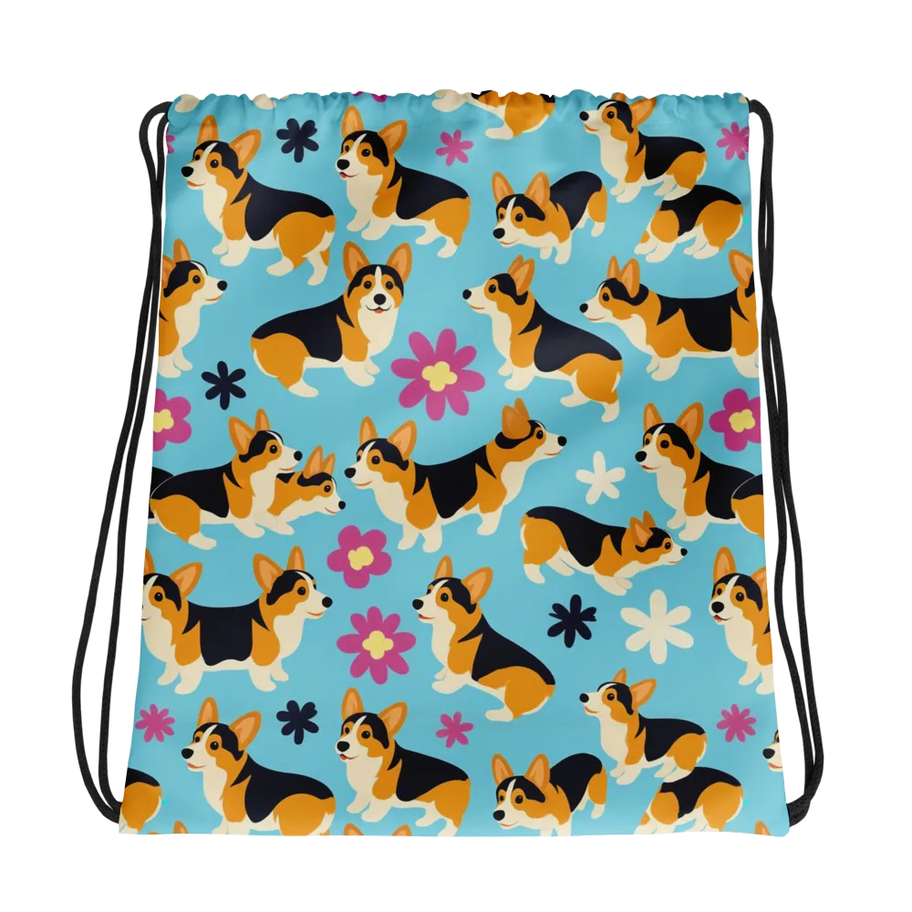 Pembroke Bloom on Drawstring Bag — Photo