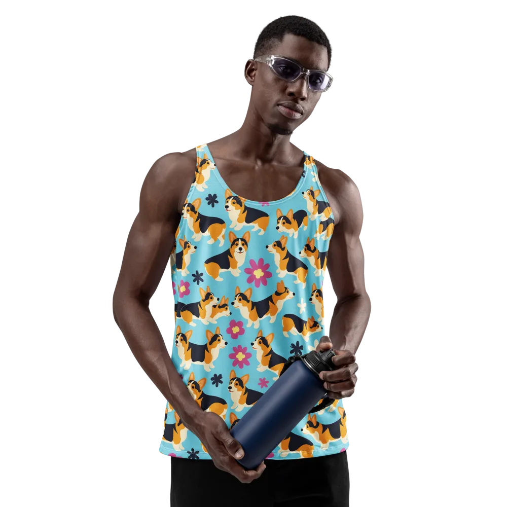 Pembroke Bloom on Men's Tank Top — Front