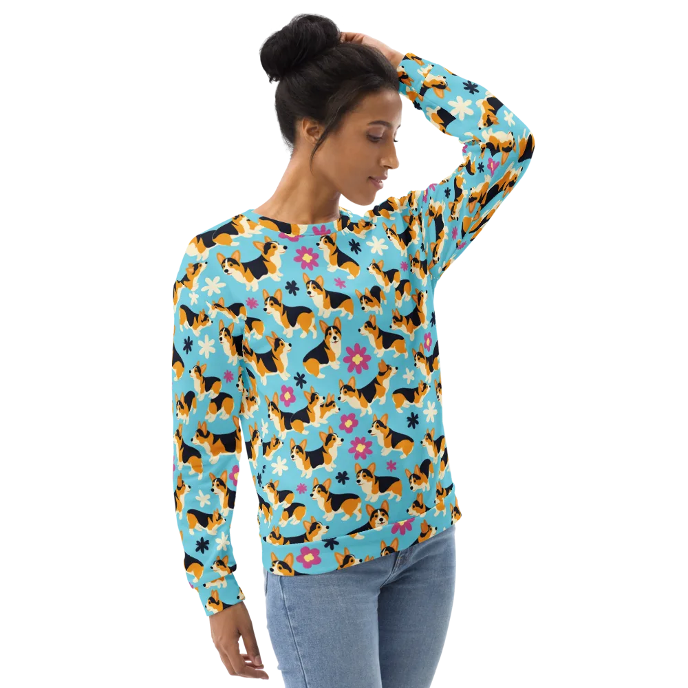 Pembroke Bloom on Sweatshirt — Right Front
