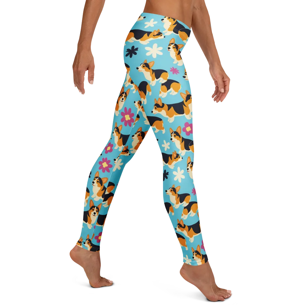 Pembroke Bloom on Leggings — Right