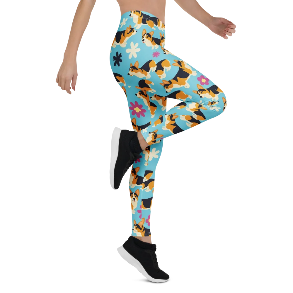 Pembroke Bloom on Leggings — Right
